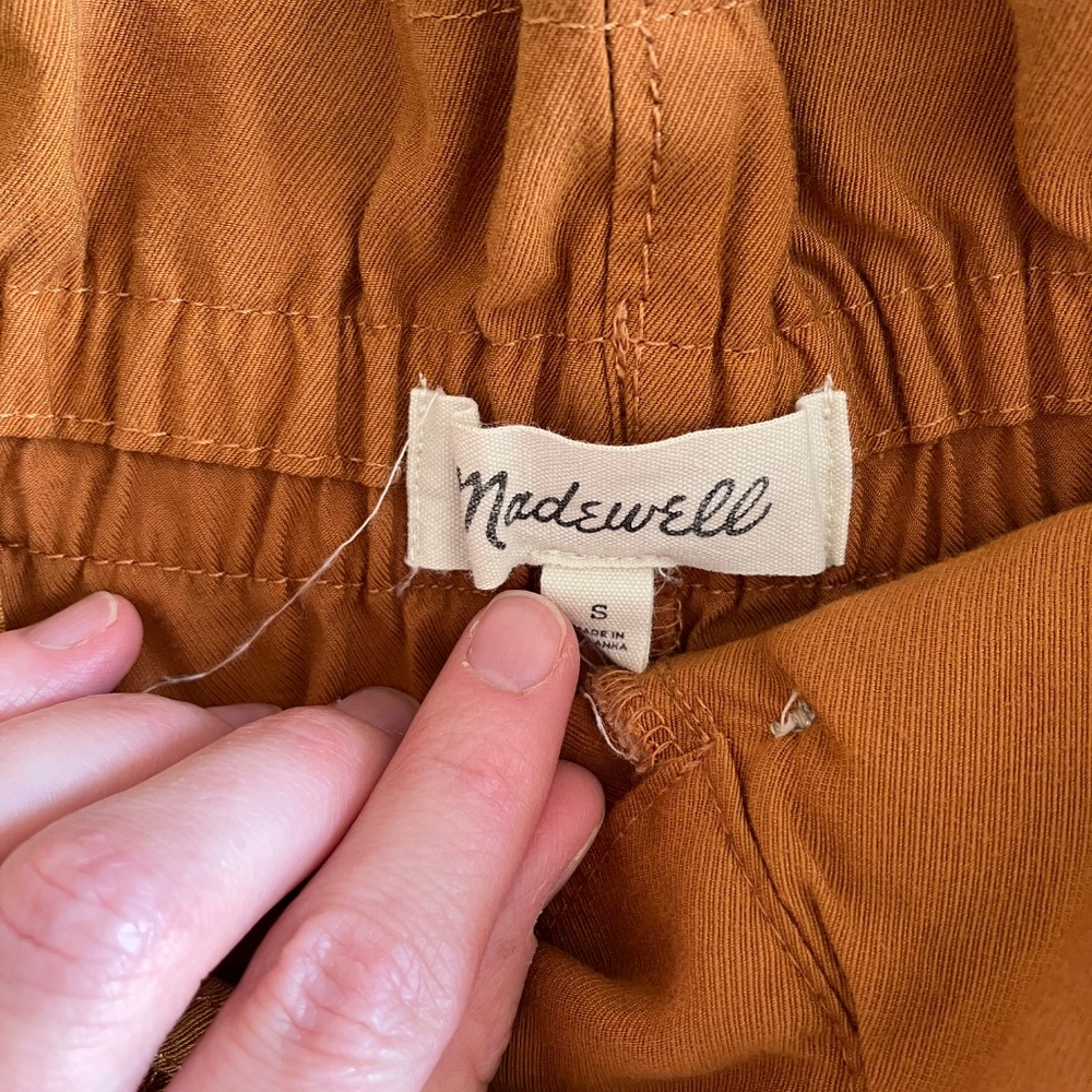 Madewell- Dunaway Paperbag Trouser Pants S - Picture 5 of 7